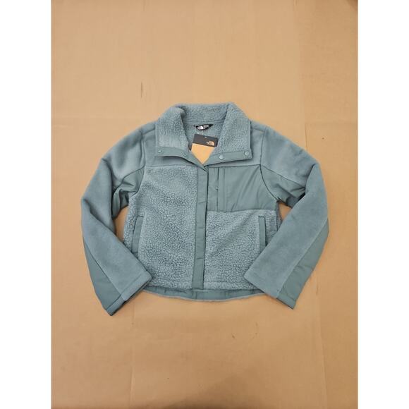 THE NORTH FACE Girls' Fleece Mashup Jacket, Dark Sage, Medium (10) NWT - Picture 1 of 7